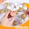 Artificial Pumpkins Bulk Gold and White Mini Foam Pumpkins for Fall Thanksgiving Table Decor